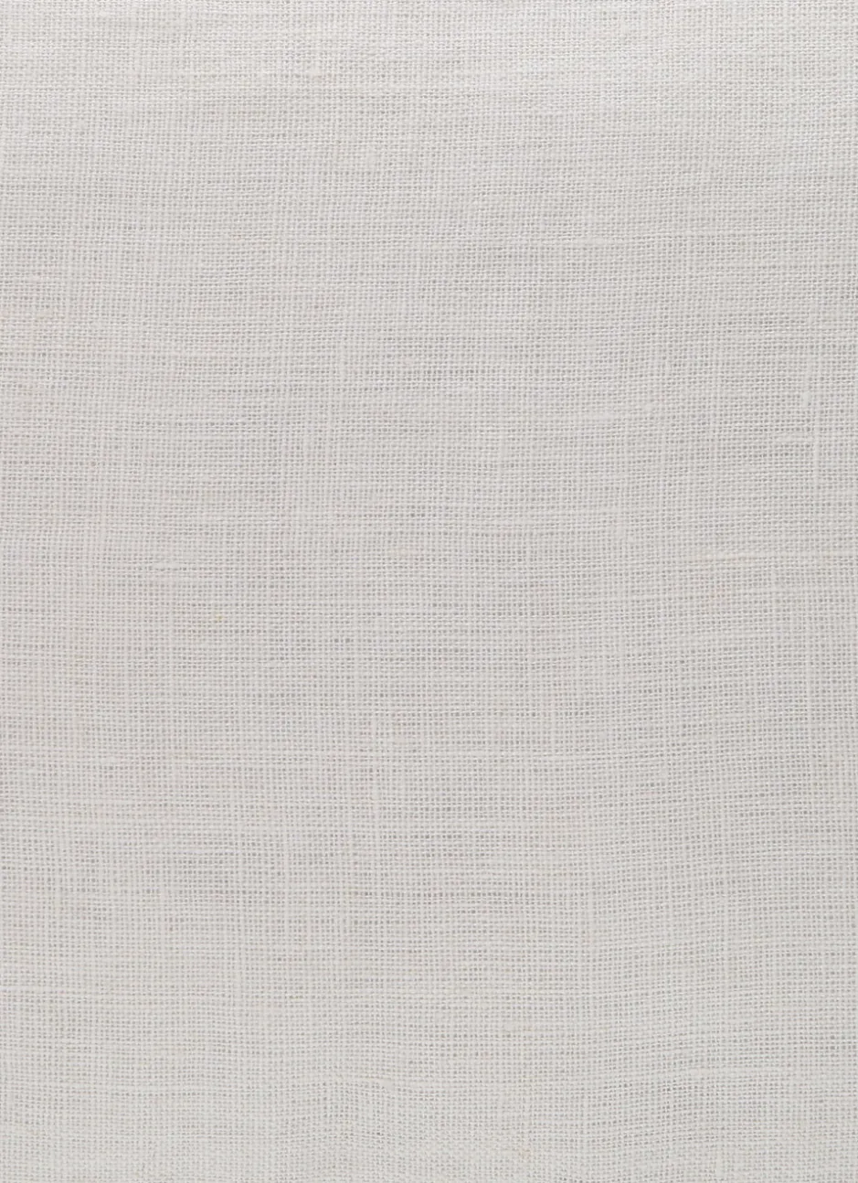 HOUSSE DE COUSSIN RECTANGULAIRE EN LIN LAVÉ BLANC