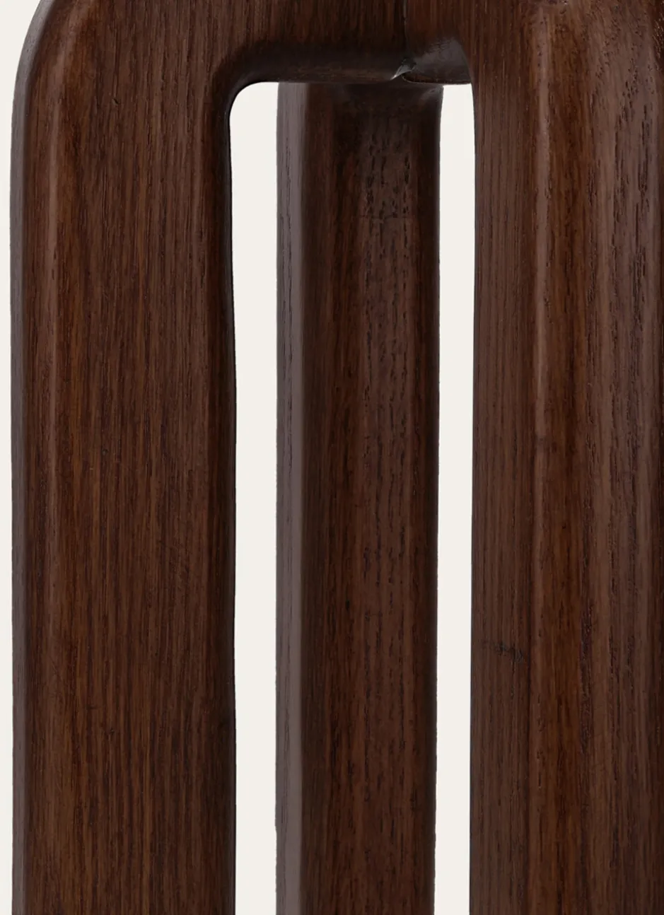 LAMPE SCULPTURE H68 CM MARRON