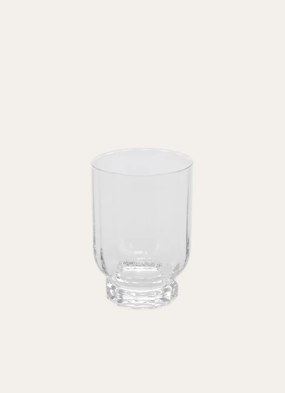 LOT DE 6 CHOPES BASSES EN VERRE TRANSPARENT