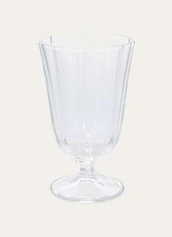 LOT DE 6 PETITS VERRES À VIN SUR PIED TRANSPARENT