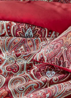 LOT DE 2 TAIES D’OREILLER EN SATIN SUBLIME ROUGE
