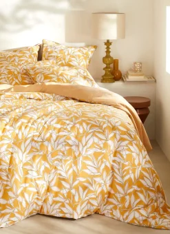 LOT DE 2 TAIES EN PERCALE IMPRIMÉES VÉGÉTAL MAÏS