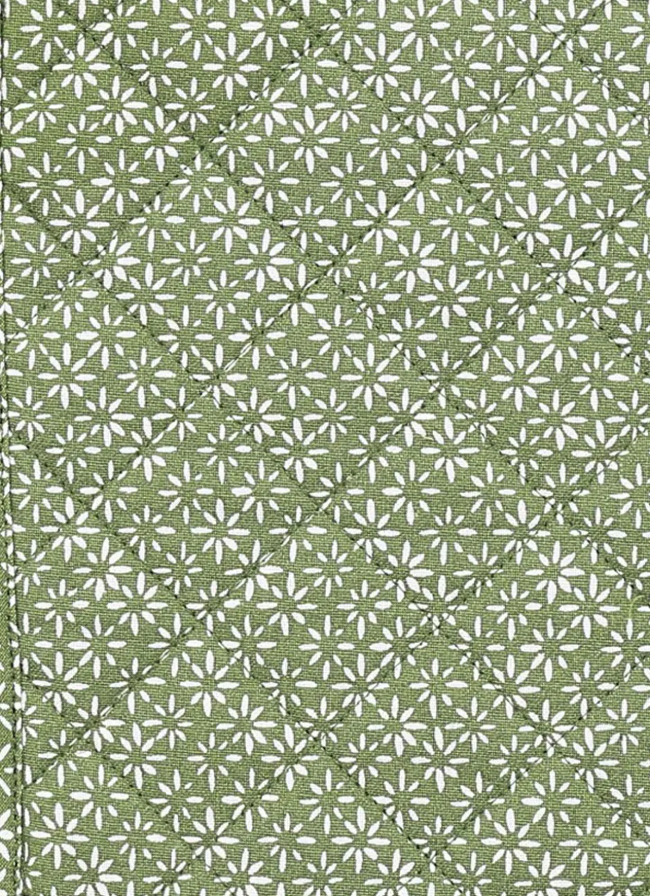 MANIQUE DE CUISINE À MOTIFS GÉOMÉTRIQUES vert