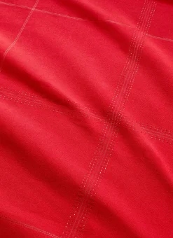 NAPPE À CARREAUX SCINTILLANTS OR ET ARGENT ROUGE