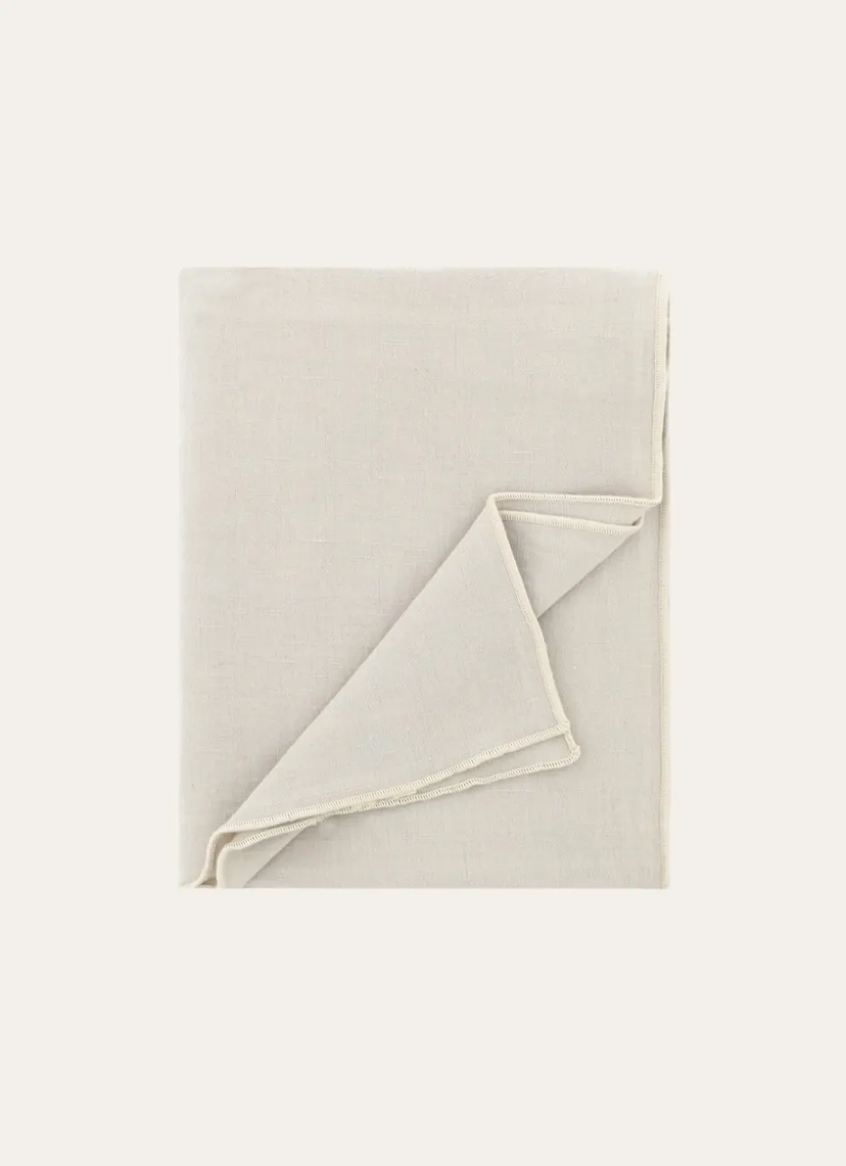 NAPPE COTON ET LIN FINITION BOURDON GRAND FORMAT MASTIC