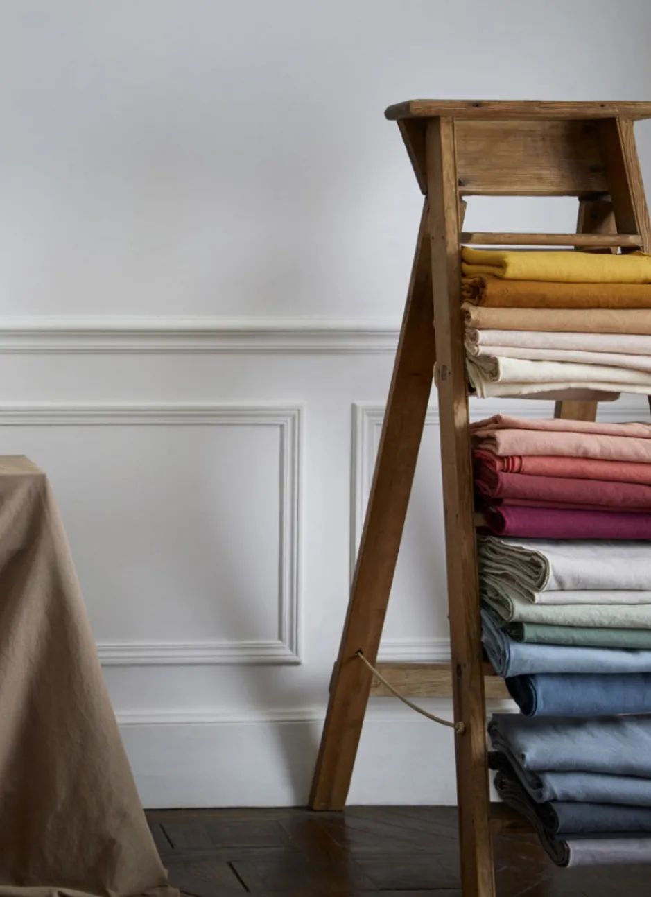NAPPE COTON LIN FINITION BOURDON MOYEN FORMAT LAIT