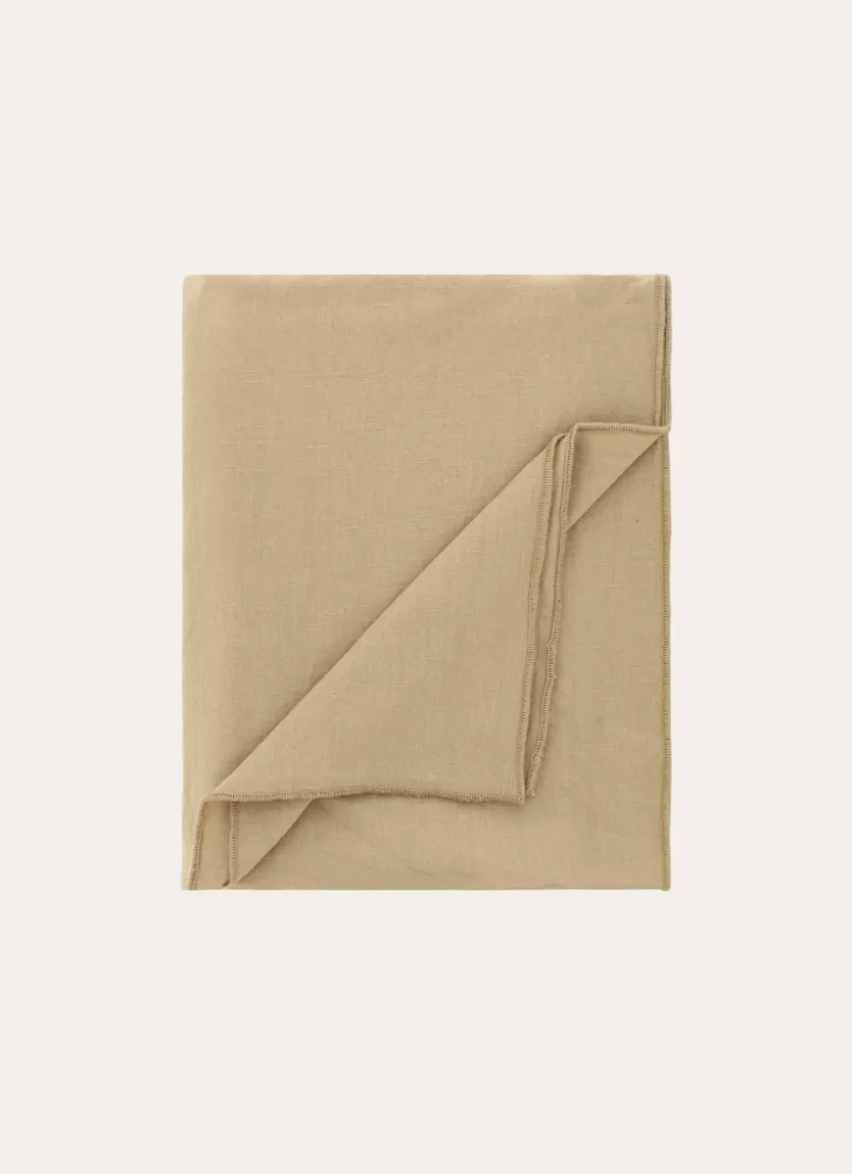 NAPPE COTON LIN FINITION BOURDON MOYEN FORMAT TABAC