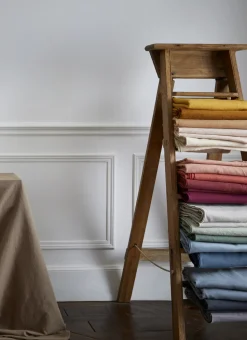 NAPPE COTON LIN FINITION BOURDON TABAC
