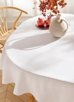 NAPPE EN JACQUARD BLANC