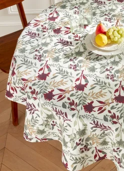 NAPPE ENDUITE EN COTON IMPRIMÉ FLEURS MULTICOLORE
