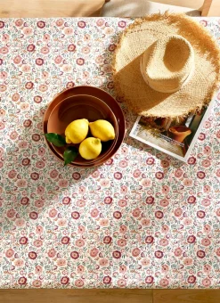 NAPPE ENDUITE FLEURS ROSY MULTICOLORE
