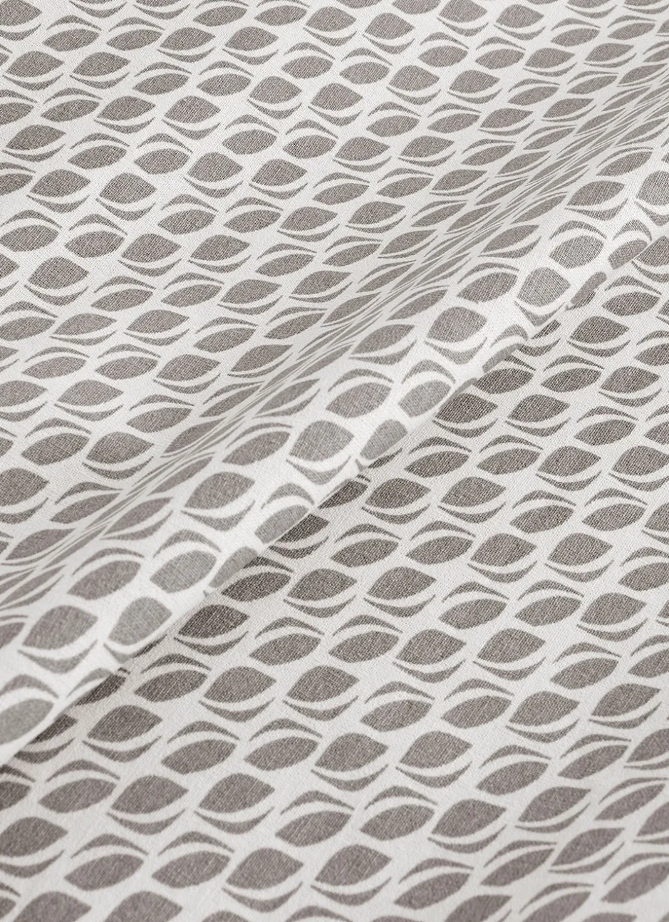 NAPPE ENDUITE IMPRIMÉ GRAINS DE CAFÉ BLANC/GRIS
