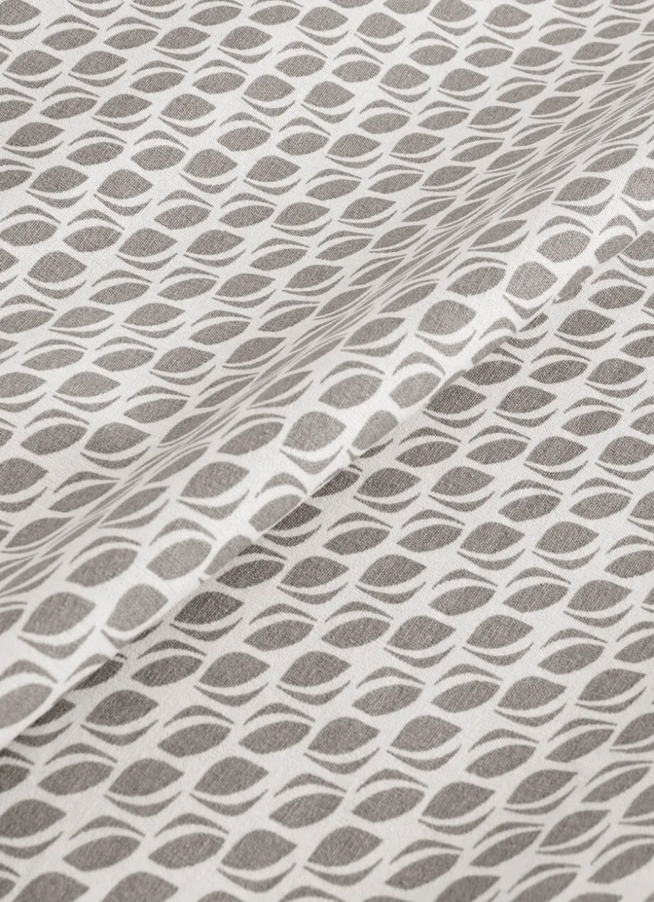 NAPPE ENDUITE IMPRIMÉ GRAINS DE CAFÉ BLANC/GRIS