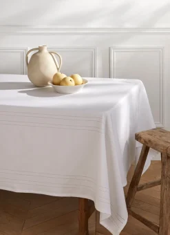 NAPPE RONDE POINÇON NANI BLANC
