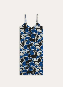 NUISETTE IMPRIMÉ VÉGÉTAL EN VISCOSE ECO VERO Noir