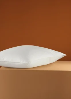 OREILLER EN PERCALE MOELLEUX ANTI-ACARIENS ECRU