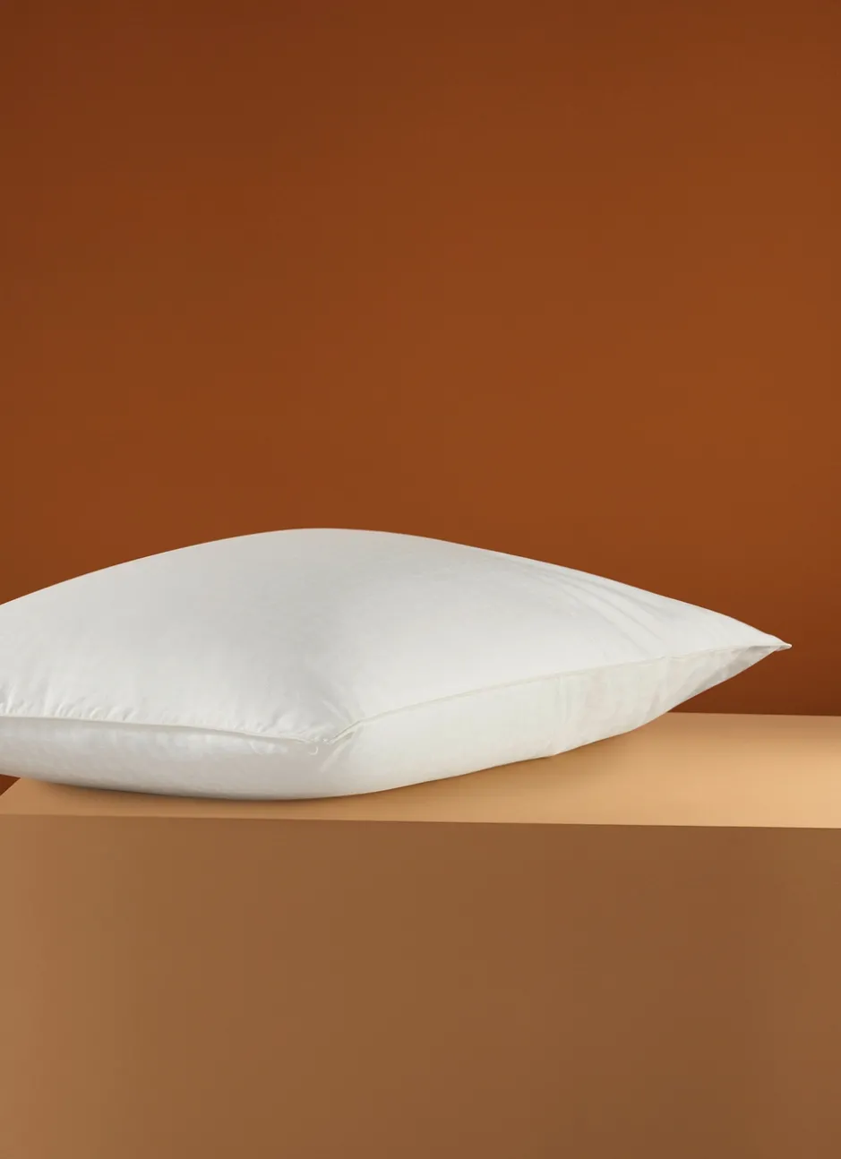 OREILLER EN PERCALE MOELLEUX ANTI-ACARIENS ECRU