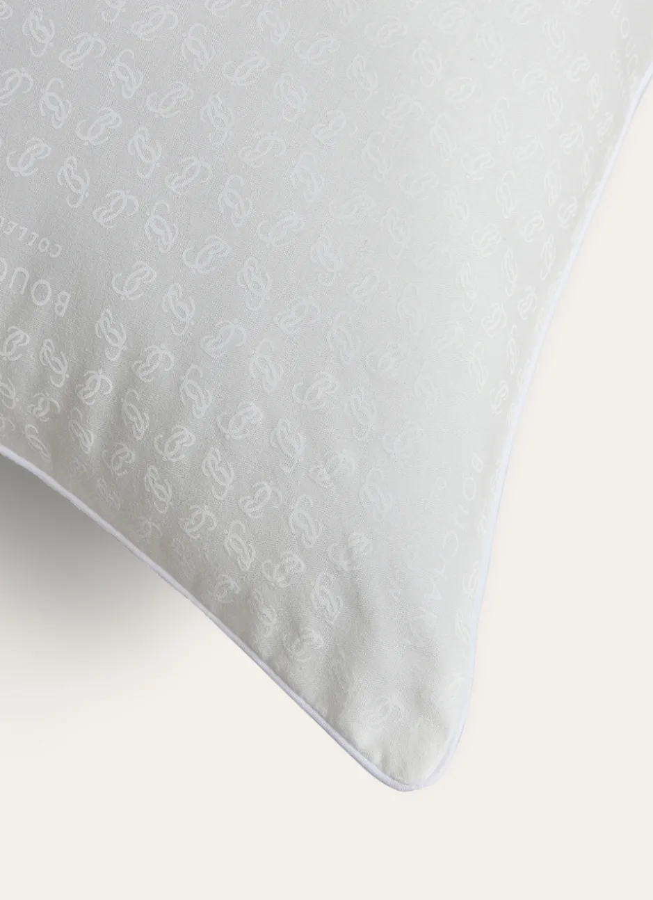 OREILLER EN PERCALE MOELLEUX ANTI-ACARIENS ÉCRU