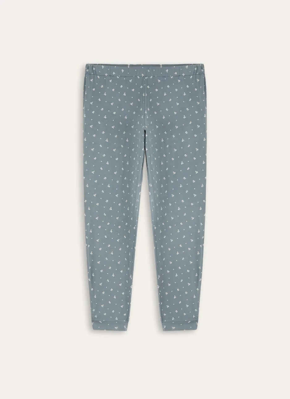 PANTALON BAS DE PYJAMA RIMO VERT