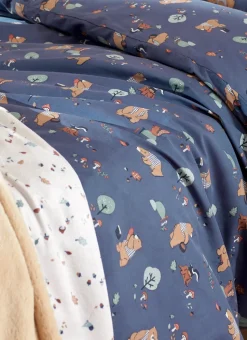 PARURE DE LIT BÉBÉ OURS BLEU