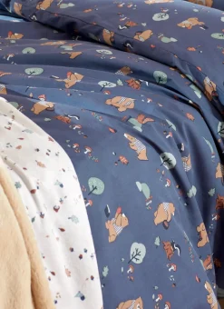 PARURE DE LIT ENFANT OURS BLEU