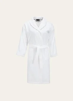 PEIGNOIR DE BAIN BRODÉ EN ÉPONGE 400GR BLANC