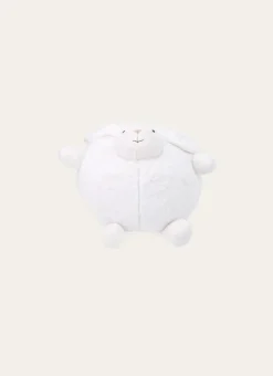 PELUCHE GROS LAPIN ROND BLANC