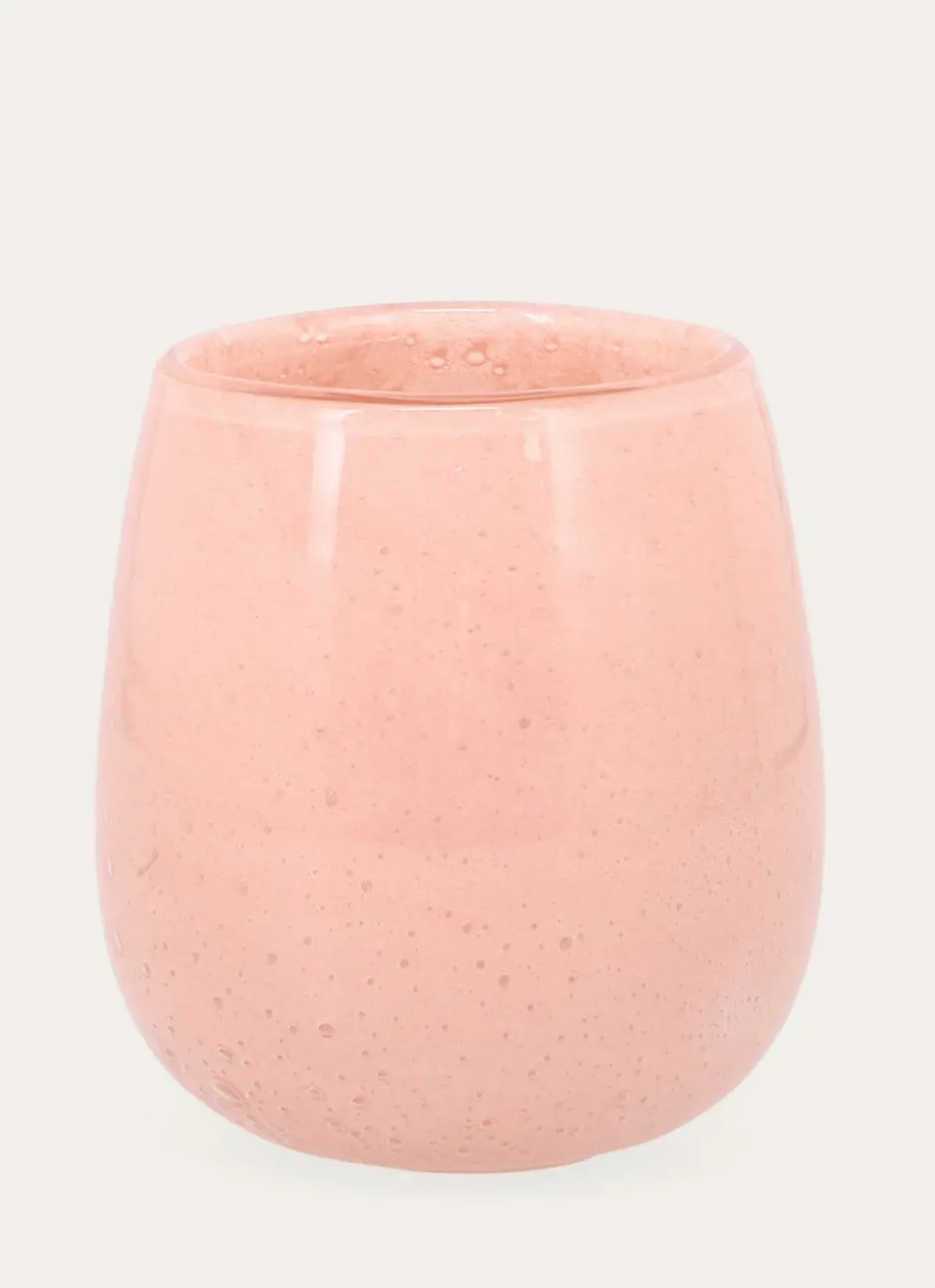 PETIT VASE EN VERRE SAUMON