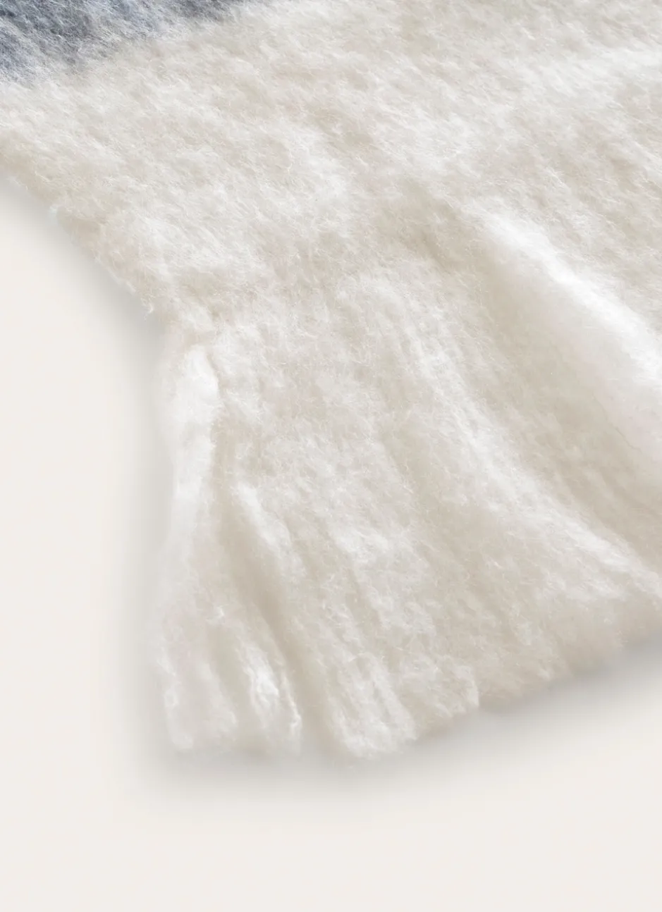 PLAID EFFET MOHAIR NUIT