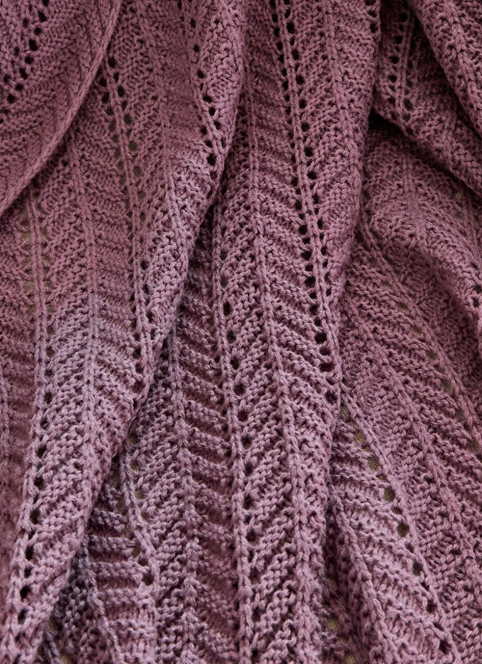 PLAID MAILLE FANTAISIE RYTHM FIGUE