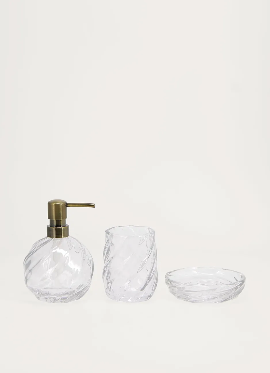PORTE SAVON EN VERRE TRANSPARENT