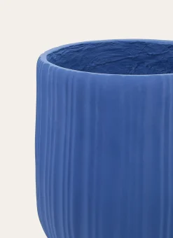 POT POUR PLANTE TEXTURÉ PETIT MODÈLE BLEU ROI
