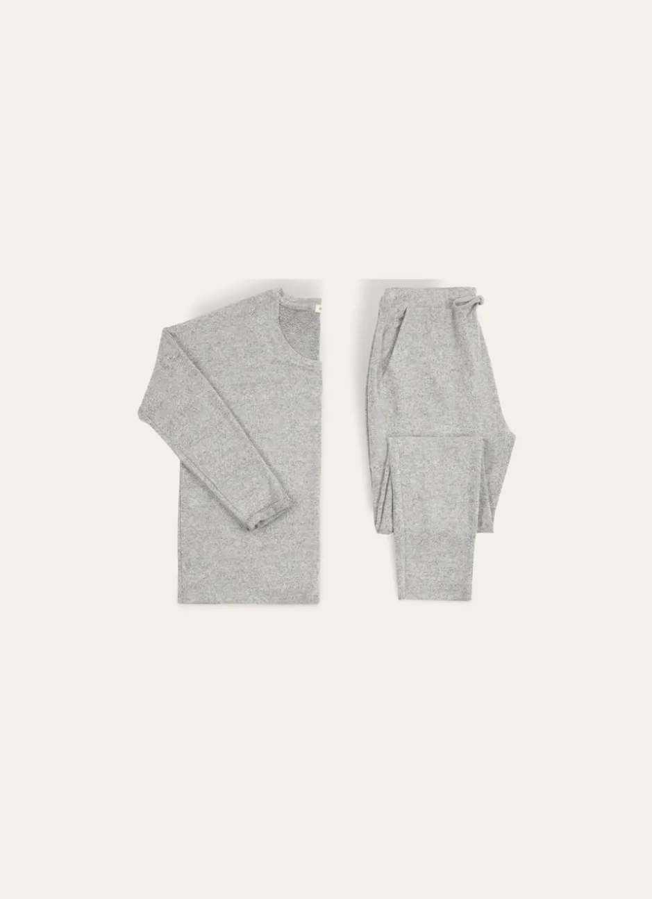 PULL À MANCHES LONGUES GRIS CHINE