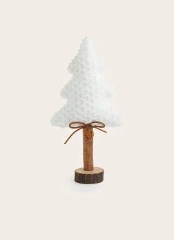 SAPIN EN FAUSSE FOURRURE TOUT DOUX BLANC