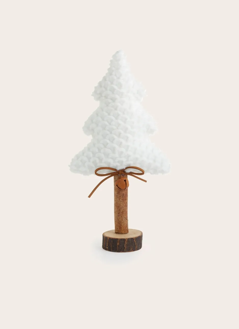 SAPIN EN FAUSSE FOURRURE TOUT DOUX BLANC
