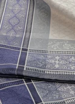 SERVIETTE DE TABLE EN COTON JACQUARD MULTICOLORE