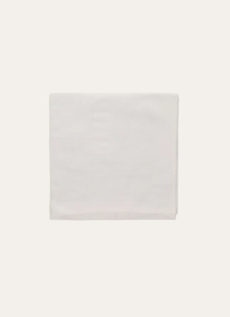 SERVIETTE DE TABLE EN JACQUARD BLANC
