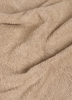 SERVIETTE DE TOILETTE EN COTON UNI BASIL BEIGE FONCÉ