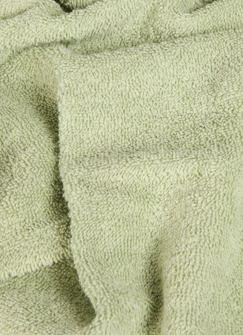 SERVIETTE DE TOILETTE EN COTON UNI BASIL VERT