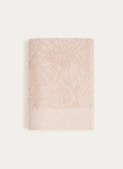 SERVIETTE DE TOILETTE JOSEPHINE EN VELOURS BEIGE