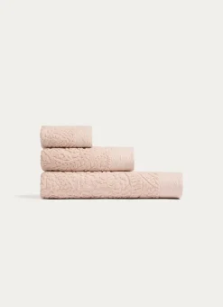 SERVIETTE DE TOILETTE JOSEPHINE EN VELOURS BEIGE