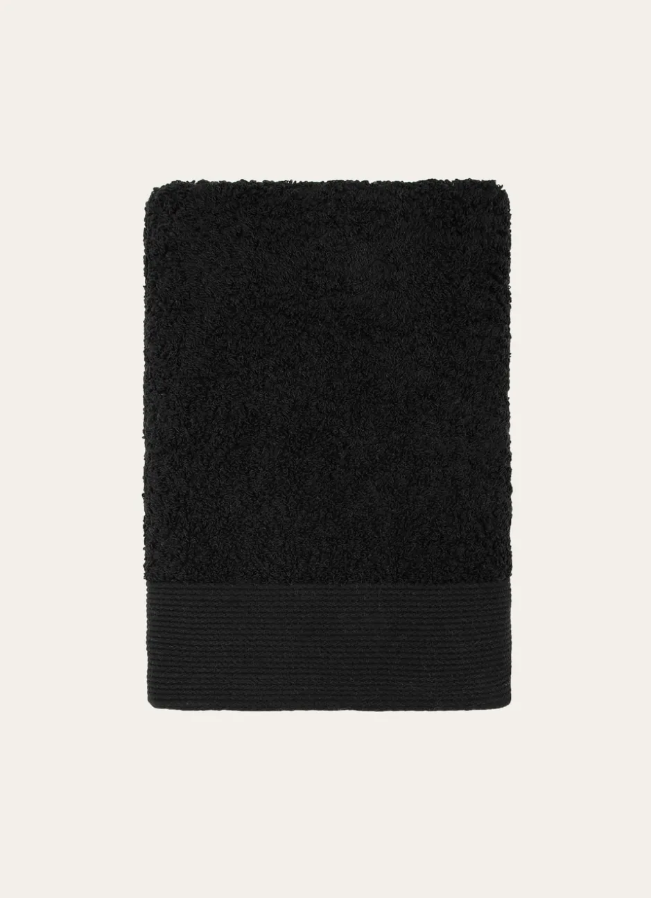 SERVIETTE DE TOILETTE UNIE EN COTON 500GR Noir
