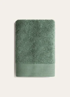 SERVIETTE DE TOILETTE UNIE EN COTON 500GR OLIVE