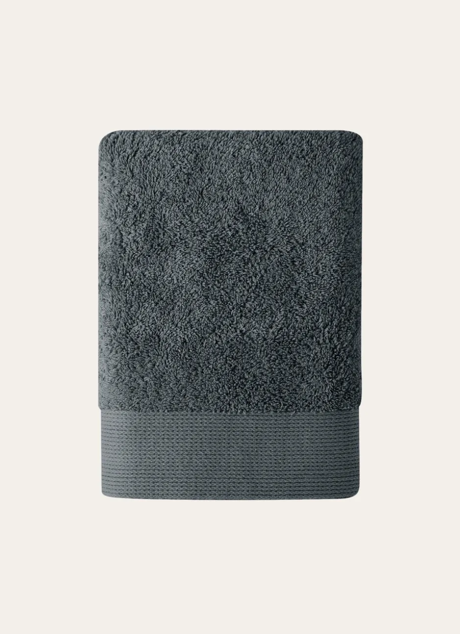 SERVIETTE DE TOILETTE UNIE EN COTON 500GR ARDOISE