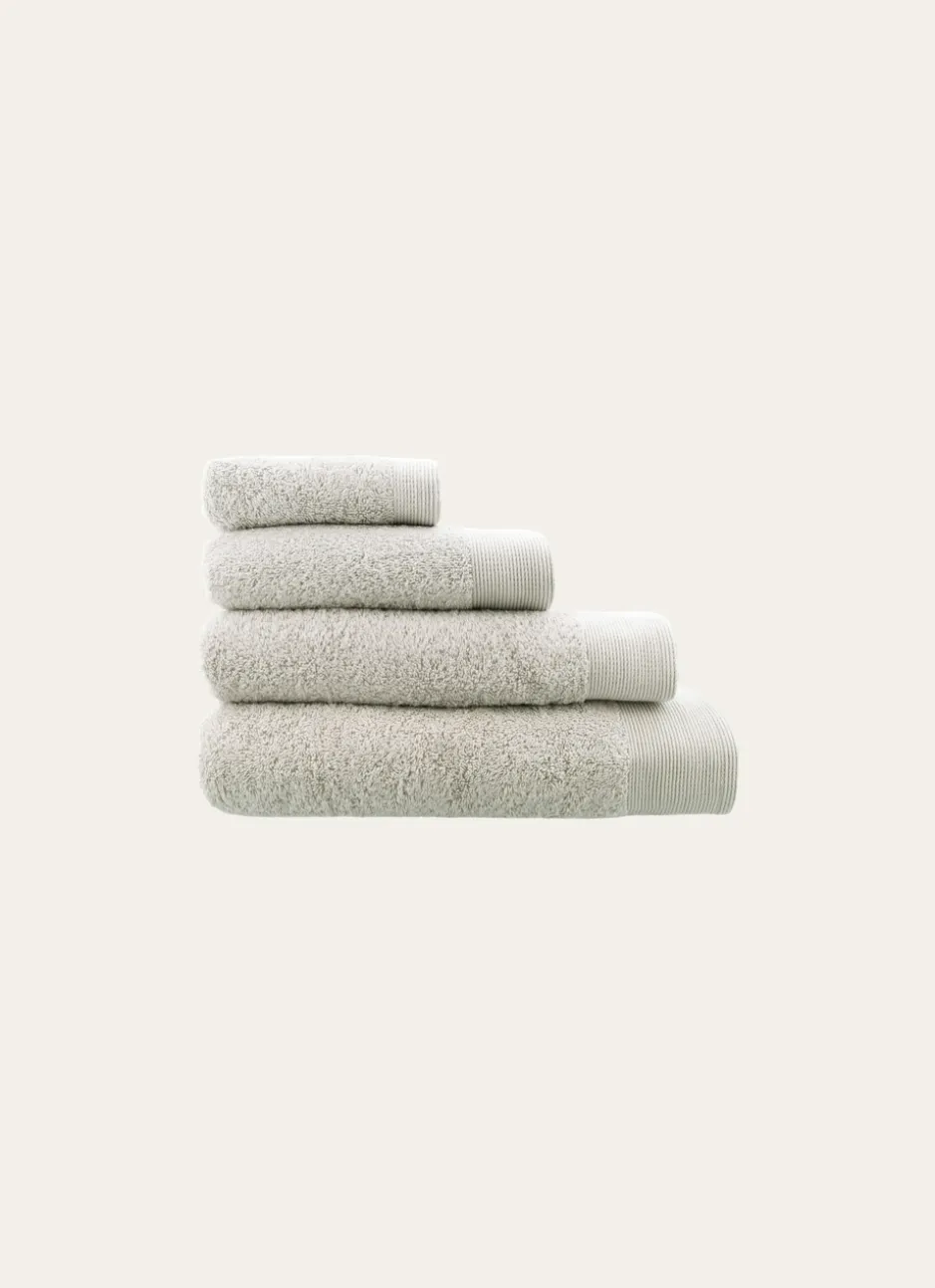 SERVIETTE DE TOILETTE UNIE EN COTON 500GR PERLE