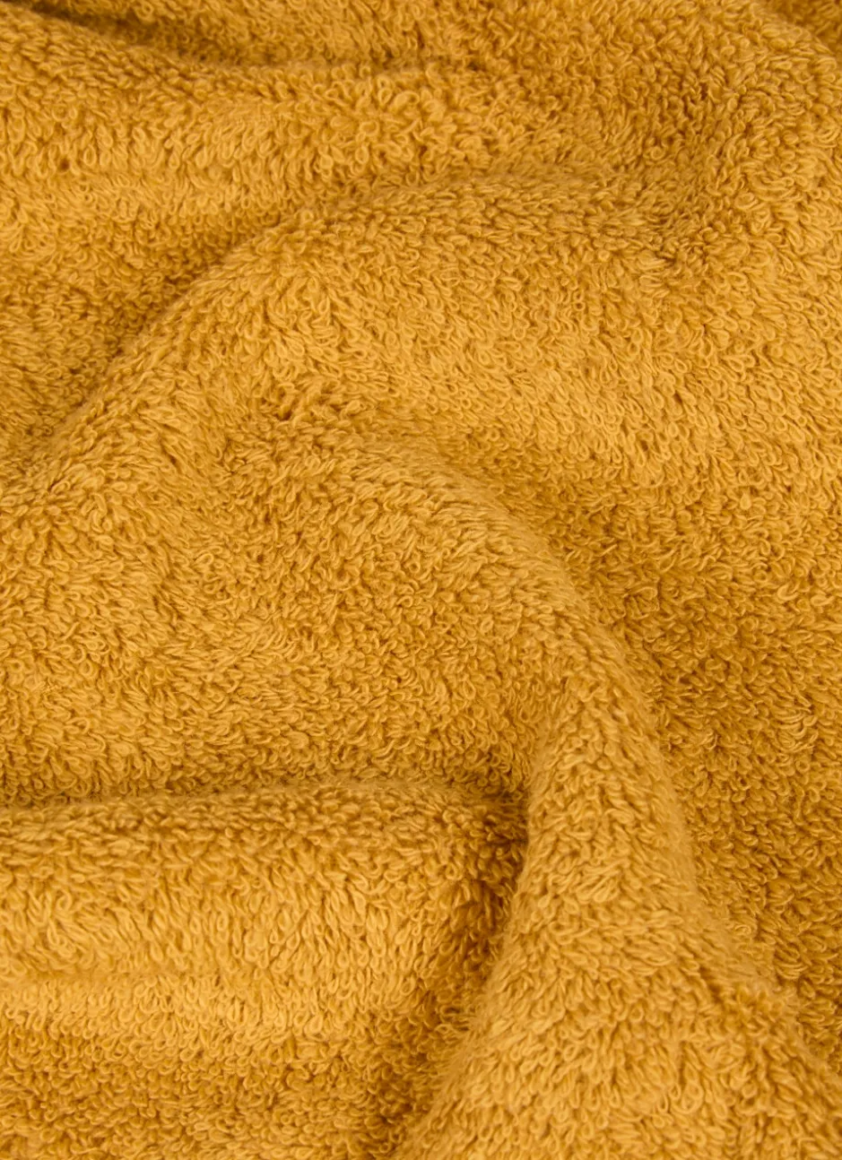 SERVIETTE DE TOILETTE UNIE EN COTON 500GR OCRE