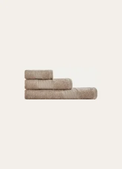 SERVIETTE INVITÉ COTON BIO JACQUARD GAUFRÉ 450GR LIN