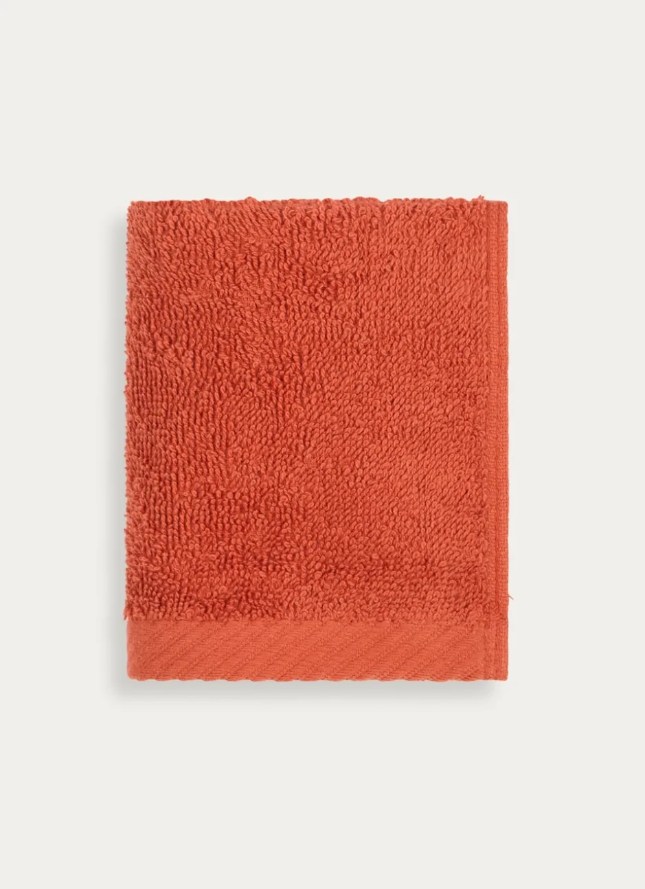SERVIETTE INVITÉ EN COTON UNI BASIL TERRACOTTA