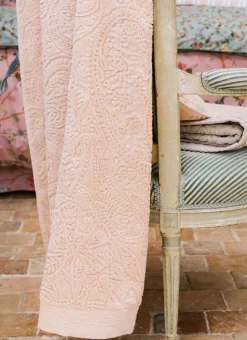 SERVIETTE INVITÉ JOSEPHINE EN VELOURS BEIGE