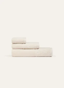 SERVIETTE INVITÉ LITEAU VELOURS CISELÉ BEIGE